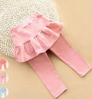 Лосины для девочек теплые лосины для малышки Леггинсы Юбка-брюки леггинсы для девочек Детские Теплые леггинсы Bootcut для 2-5лет - Цвет: pink