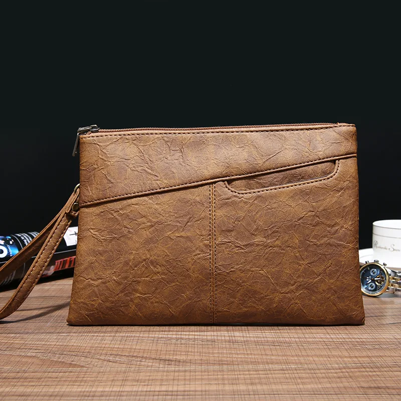 

File Folder Clutch Envelope Bag File Pack Briefcase Portfolio Vintage Evening Men Clutch Bags Day Clutches Messenger PU
