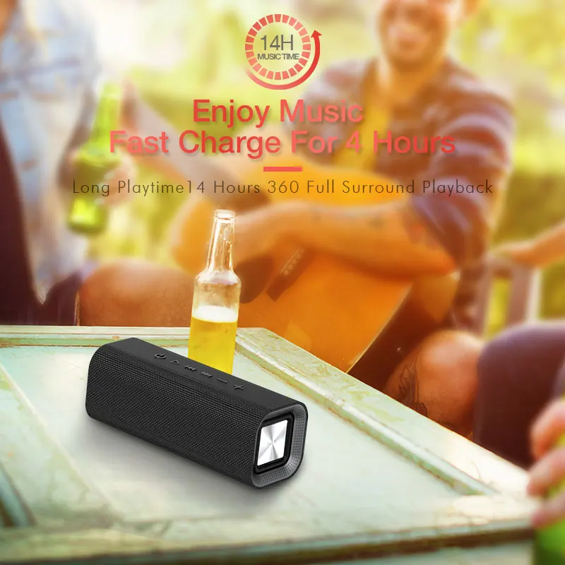  HAVIT Portable Bluetooth Speaker Outdoor Subwoofer 3D Stereo Loudspeaker Wireless Speaker with Micr