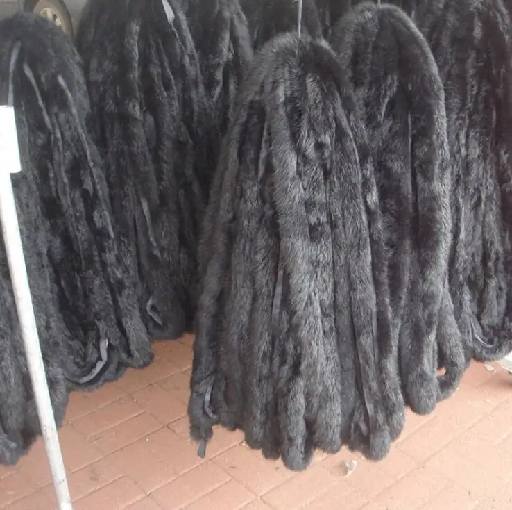

10m/lot High-quality Rabbit Fur Raw Material Clothing Accessories Wholesale Rabbit Skin Real Leather Fur Strip Accessories