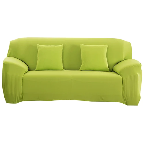 Современные декоративные эластичные чехлы для диванов, одноцветные модные чехлы для диванов для гостиной, растягивающиеся чехлы для диванов, подушки - Цвет: Green