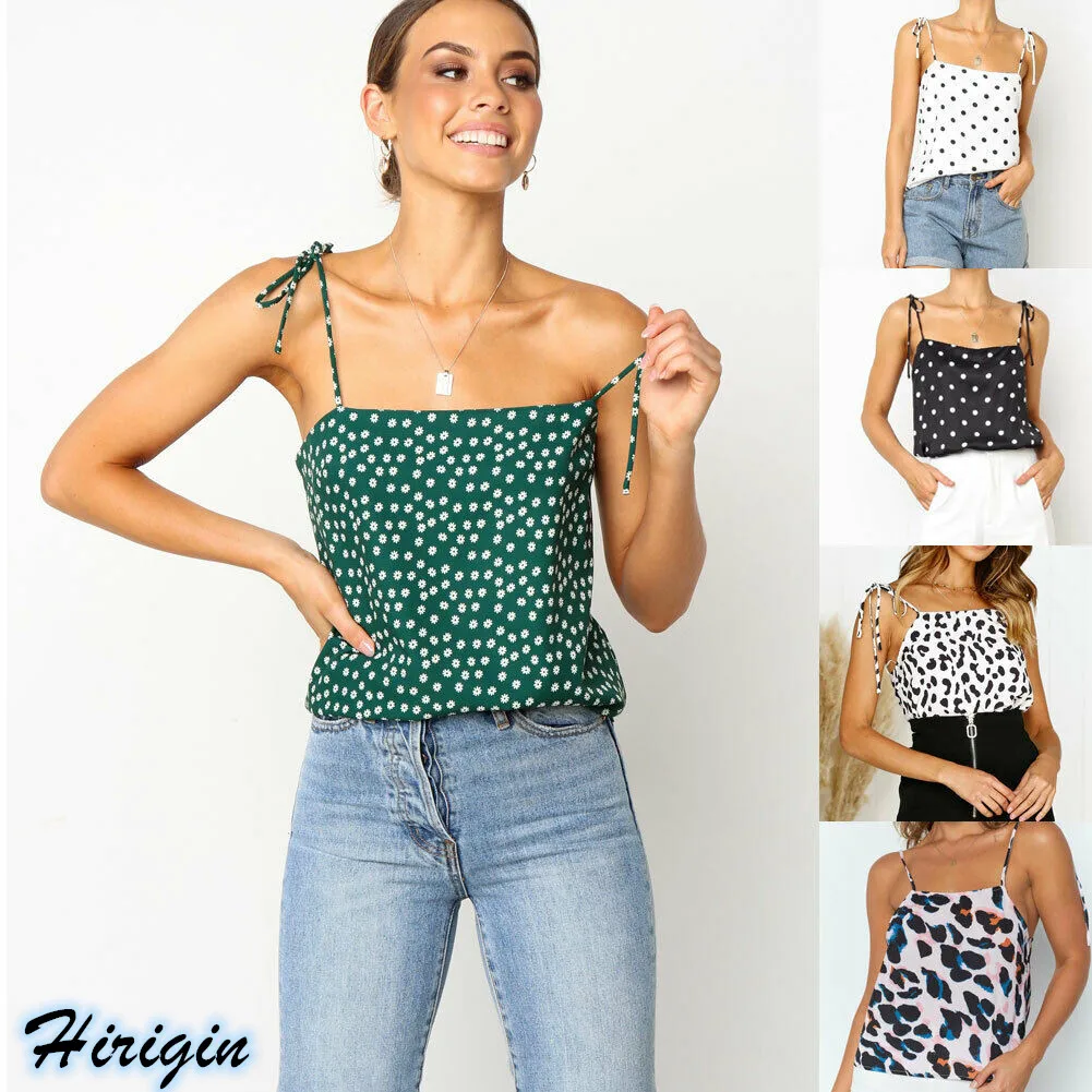 Summer Sexy Print Strap Tops 2019 NEW Summer Women Sexy Sleeveless Square Collar Leopard Polka Dot Camisoles Summer Sexy Print Strap Tops 2019 NEW Summer Women Sexy Sleeveless Square Collar Leopard Polka Dot Camisoles
