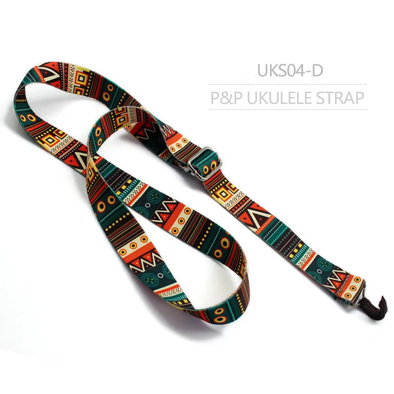 Clip On Ukulele Strap Adjustable Ukelele Strap Neck Sling Soft Cotton