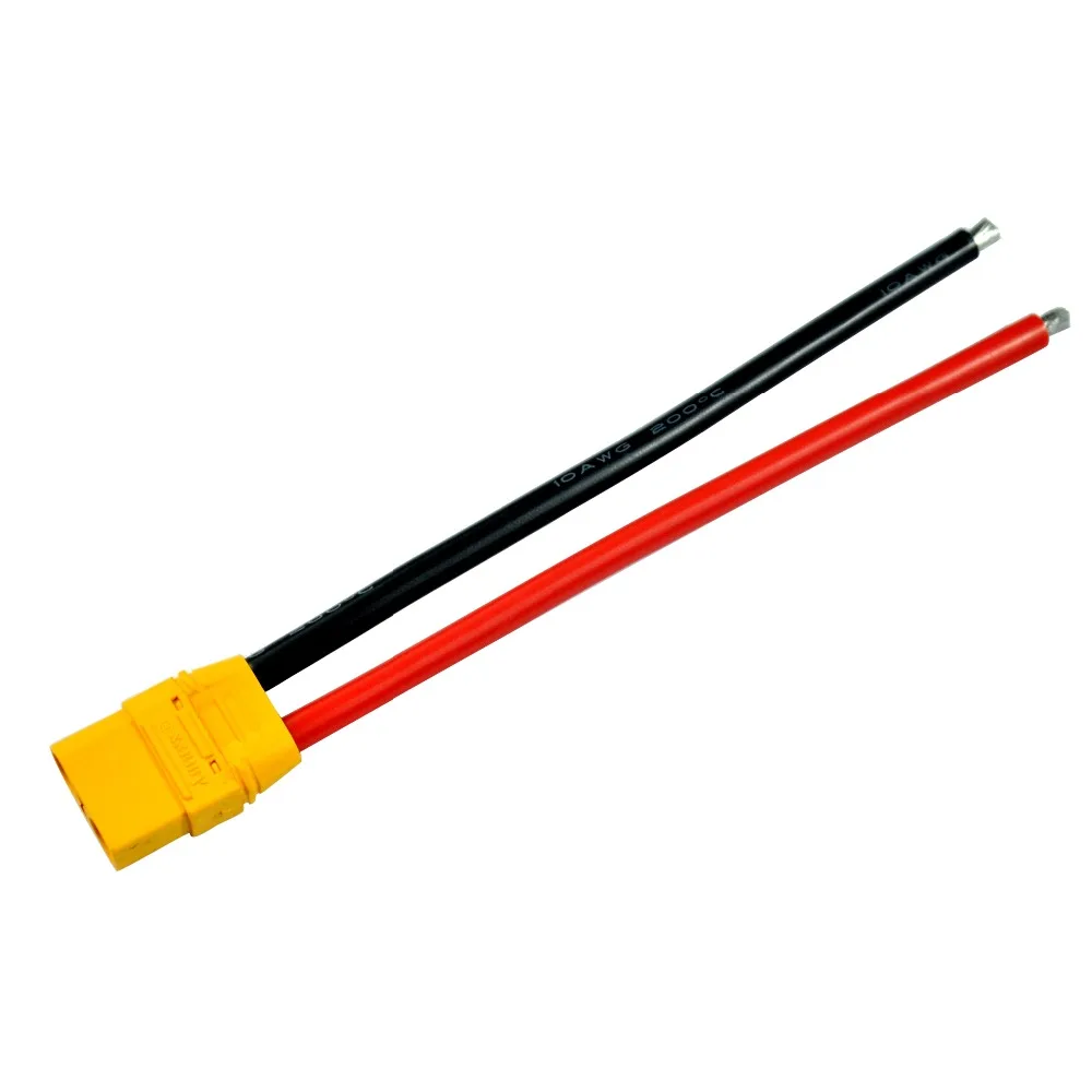 

Amass XT90H Female Connector + Shealth with 10awg silicone wire XT90 Discharge Leads For RC Lipo Battery
