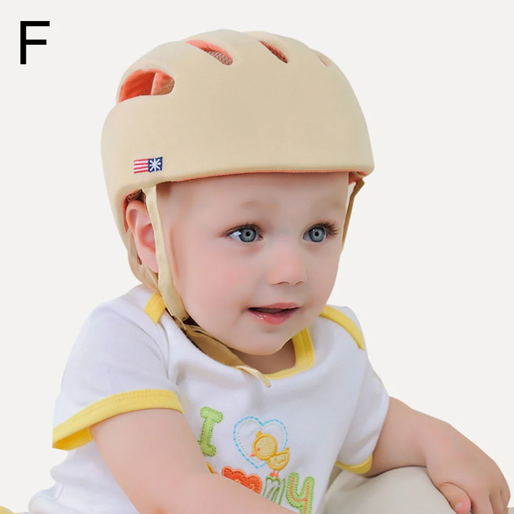 Защитные шлемы для новорожденных детей, хлопковая кепка для мальчиков и девочек, защитная Кепка для прогулок - Цвет: MZ3394F3
