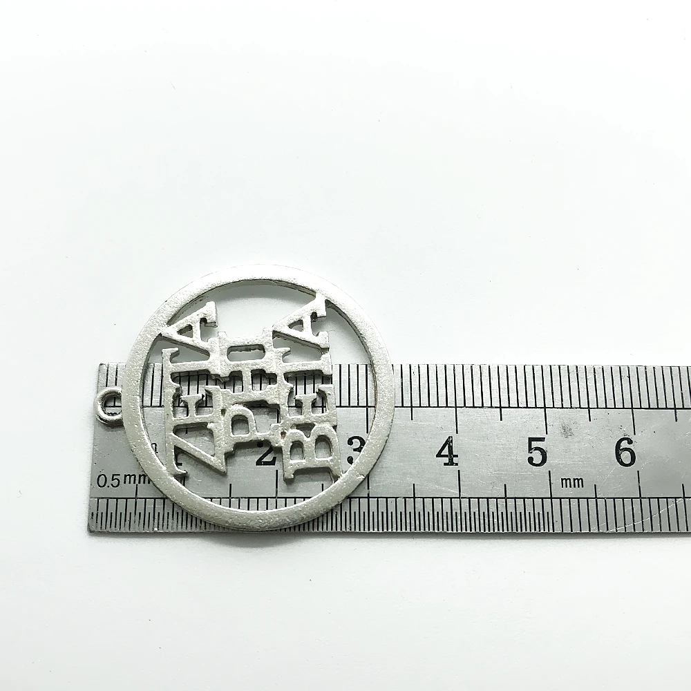 Personalized metal engraving Greek letter society ZPB sorority Jewelry charm ZETA PHI BETA Round pendant