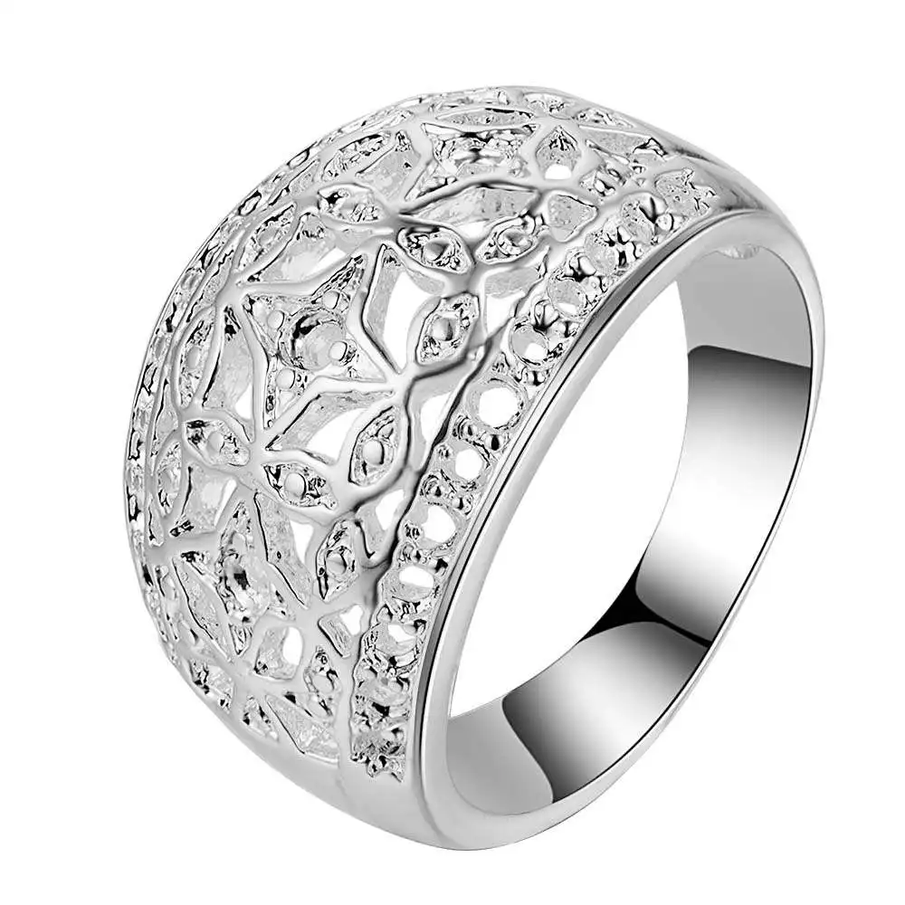 

arabesquitic fashion Silver plated Ring Fashion Jewerly Ring Women&Men , /CPFWQTCG YGTMUVCI