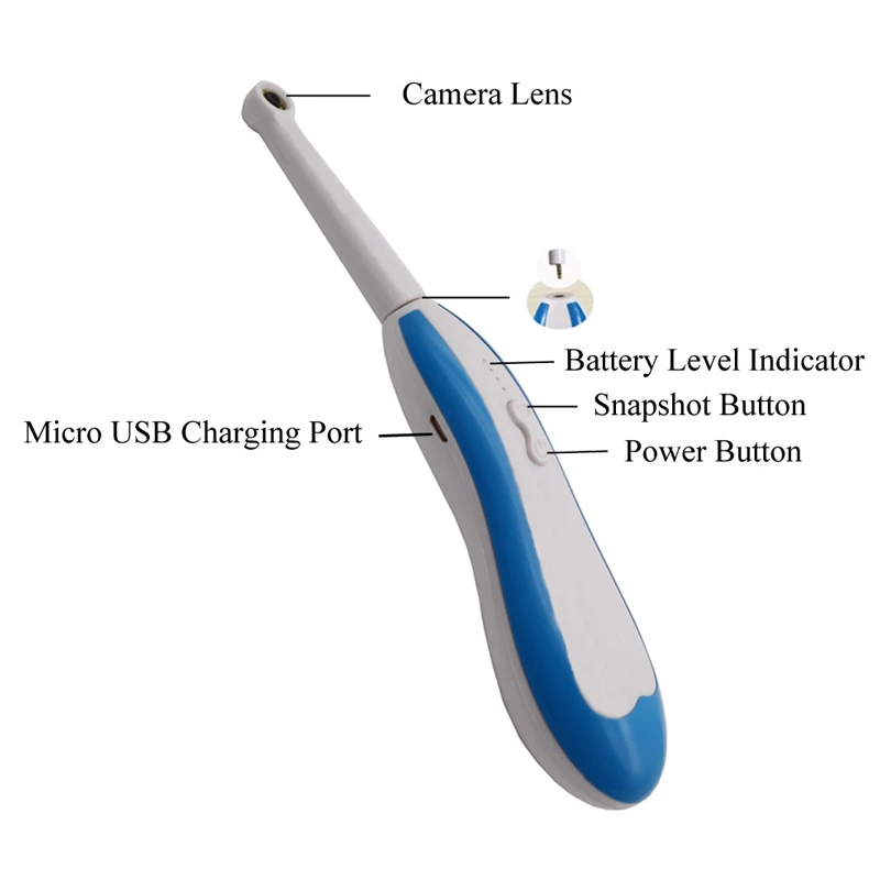 Стоматологический для ротовой полости инструмент для камеры Беспроводной Wi-Fi зарядка через usb светодиодный световой контроль стоматолог инструмент для камеры видео стоматологический инструмент