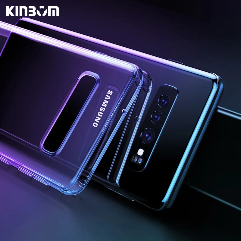 

KINBOM Case For Samsung Galaxy S8 9 10 Plus S7 Edge Note 9 8 Case for Samsung Galaxy A50 40 70 A7 2018 J4 Plus Silicone Cover