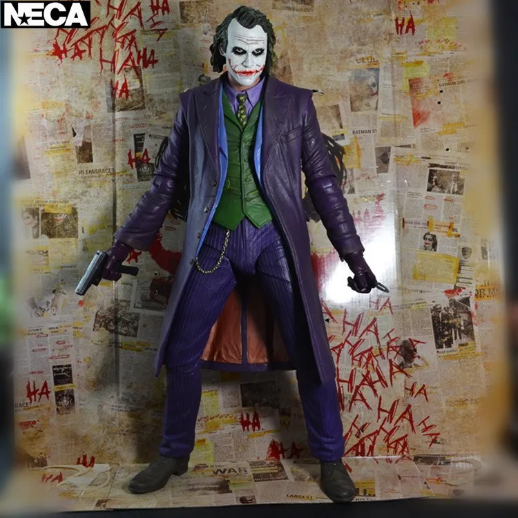 

50CM Grande NECA Joker Heath Ledger Model 1/4 Scala Batman The Dark Knight Arma Venom Action PVC Figure Collection Model Toy
