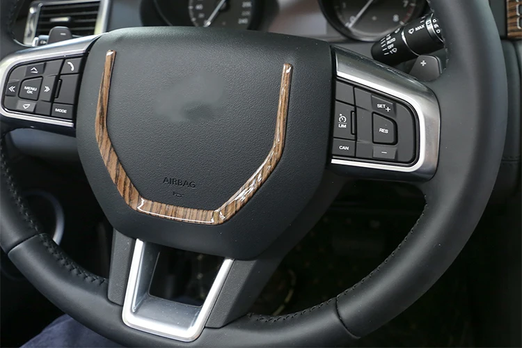 Пески древесины ABS хром руль декоративное украшение с блестками для Land Rover Дискавери Спорт- автомобильные аксессуары