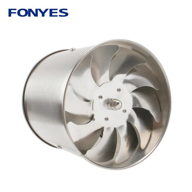 stainless steel 6" inline ducted fan high speed ventilator pipe