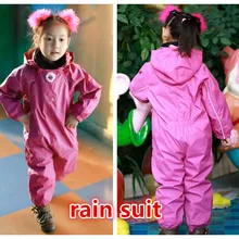 ; экспорт; сезон весна-осень; плащ для девочек; непромокаемый топ и брюки; непромокаемый розовый дождевик
