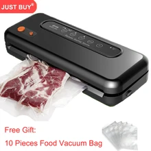 Бытовой многофункциональный вакуумный упаковщик автоматическая вакуумная система запечатывания сохраняет свежесть с бесплатными пакетами 10 шт