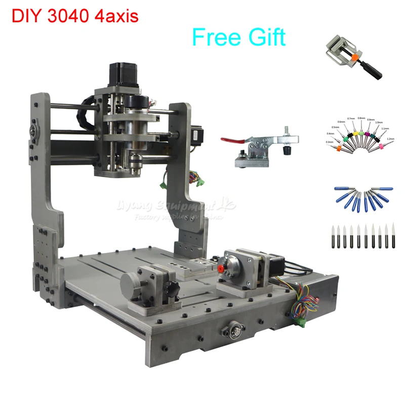  300*400mm área de trabajo CNC3040 PCB fresadora CNC enrutador con puerto de comunicación USB libre 