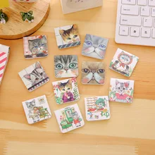 24 шт./партия Kawaii cat Магнитный magnetic для книг Kawaii DIY бумажный маркер для книг корейские канцелярские товары офисные школьные принадлежности