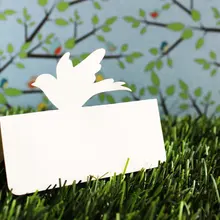 Голубь мира место карты день рождения для свадебной вечеринки банкетные кресла Эскорт карты стол маркер номера на заказ цвет