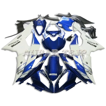 

White Blue Body Work for Yamaha YZF-600 2008 2009 2010 2011 2012 2013 2014 2015 2016 R6 ABS Plastic Injection Fairings Body Kits