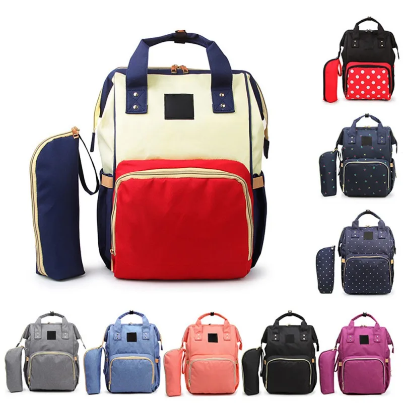 

Baby Diaper Bag With Insulation Bottle Bag Large Capacity 2018 Waterproof Nappy Bag Kits Mummy Maternity Travel Backpack Nursing