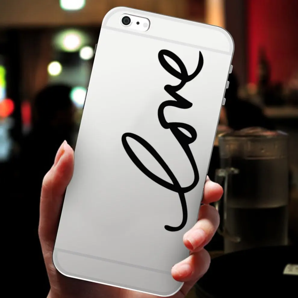 

5 Pcs New TPU Mobile Phone Cover Color Printing Cell Phone Case Soft Shell With Simple Black And White Pattern For iPhone 6/6s