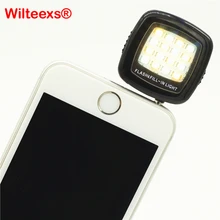 ФОТО phone flash lighting selfie night enhancing 3.5mm studio led light for sumsung pocket spotlight lamp mobile godox video photo 