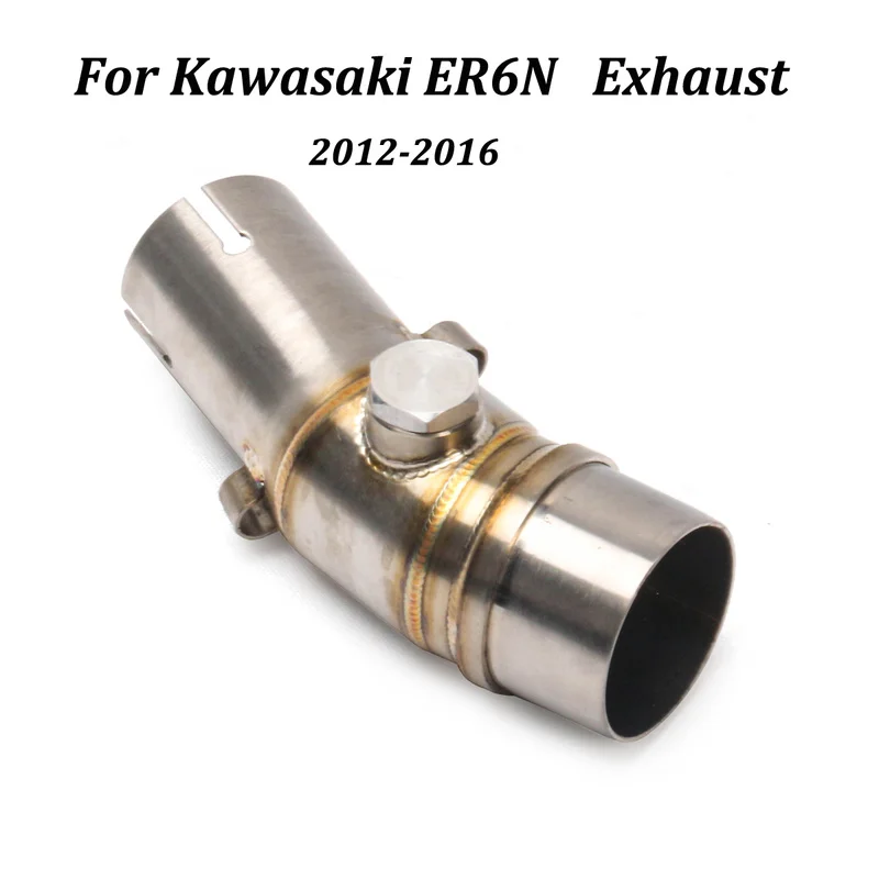 Slip On For Kawasaki ER6N Ninja650 Z650 2012 - 2014 2015 2016 Motorcycle Exhaust Muffler Modified Escape Moto Middle Link Pipe