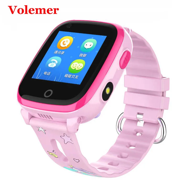 

Volemer DF33 Children Smart Watch Waterproof GPS WIFI SOS Video Call Monitor Tracker 4G Remote Camera Kids Students Wristband