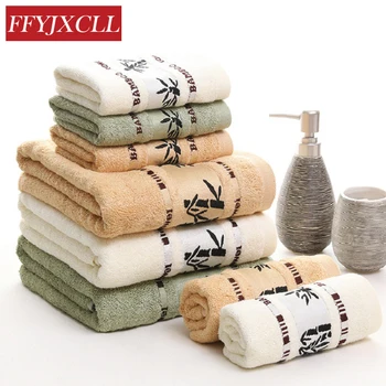 

Towel Set Absorbent Soft 1 Piece 70*140cm Adults 100% Bamboo Fiber Beach Bath Towel Beach 2 Piece 35*75cm Face Towel Bathroom