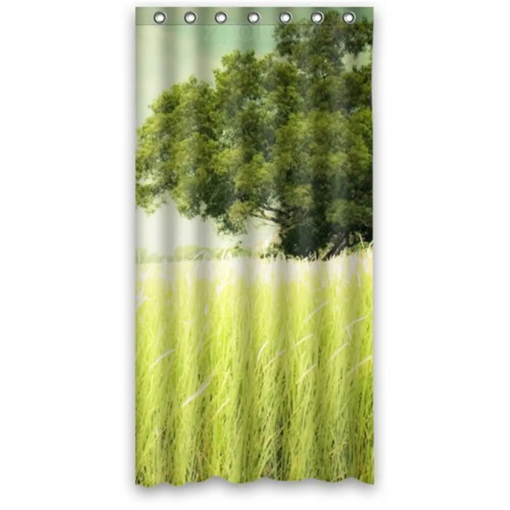 36 ветровое поле зеленое дерево популярная ванная занавеска для душа полиэстер