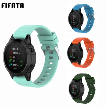 

FIFATA 22MM For Garmin Fenix 5 Silicone Watch Band Strap Replacement Bracelet Wristband Accessories For Forerunner935 With Tool