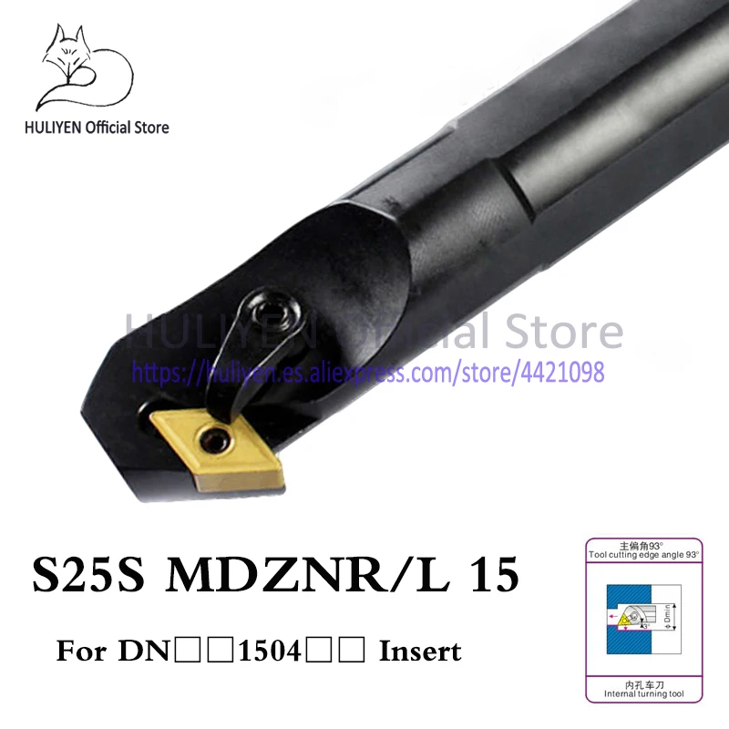 

1pc S25S MDZNR15 S25S MDZNL15 Boring Bar 93 degree Internal turning Tool holder CNC Internal tool holder for DNMG150404/08