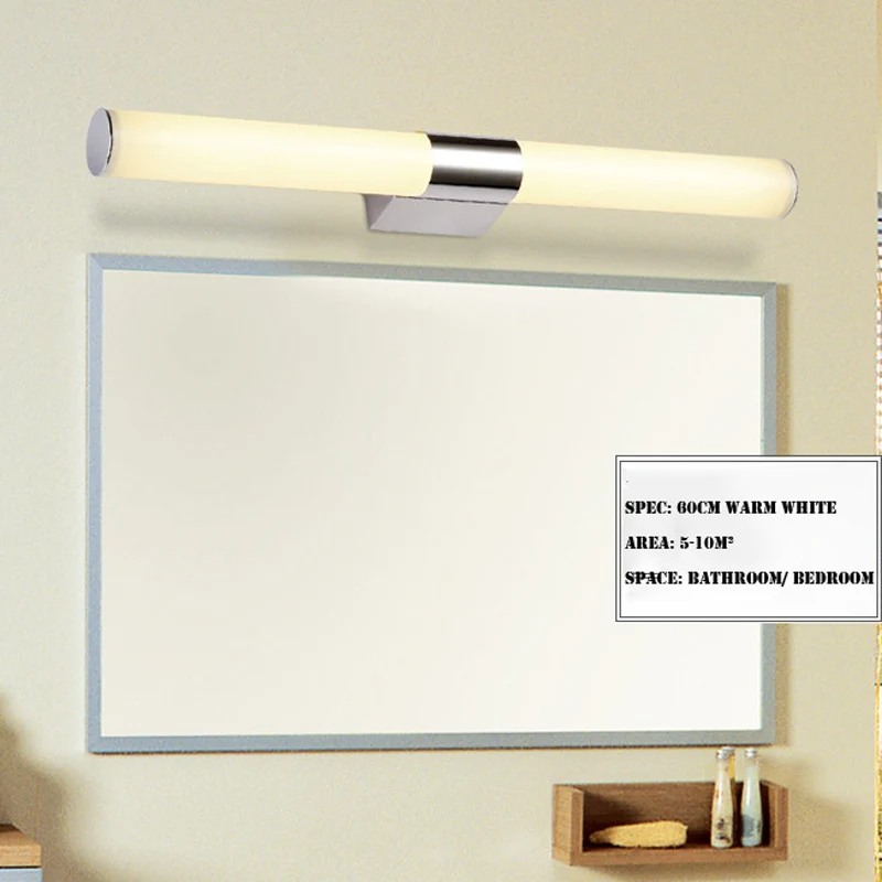 80 سنتيمتر الاكريليك الحمام أنحاء مرآة ضوء 110 فولت/230 فولت 16 واط led الغرور الشمعدان مصابيح الدافئة/ بارد الأبيض 80 سنتيمتر الاكريليك الحمام أنحاء مرآة ضوء 110 فولت/230 فولت 16 واط led الغرور الشمعدان مصابيح الدافئة/ بارد الأبيض