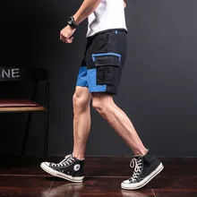 MRMT Брендовые мужские шорты Модные Цветные сплайсинговые короткие брюки для мужской личности досуг шорты