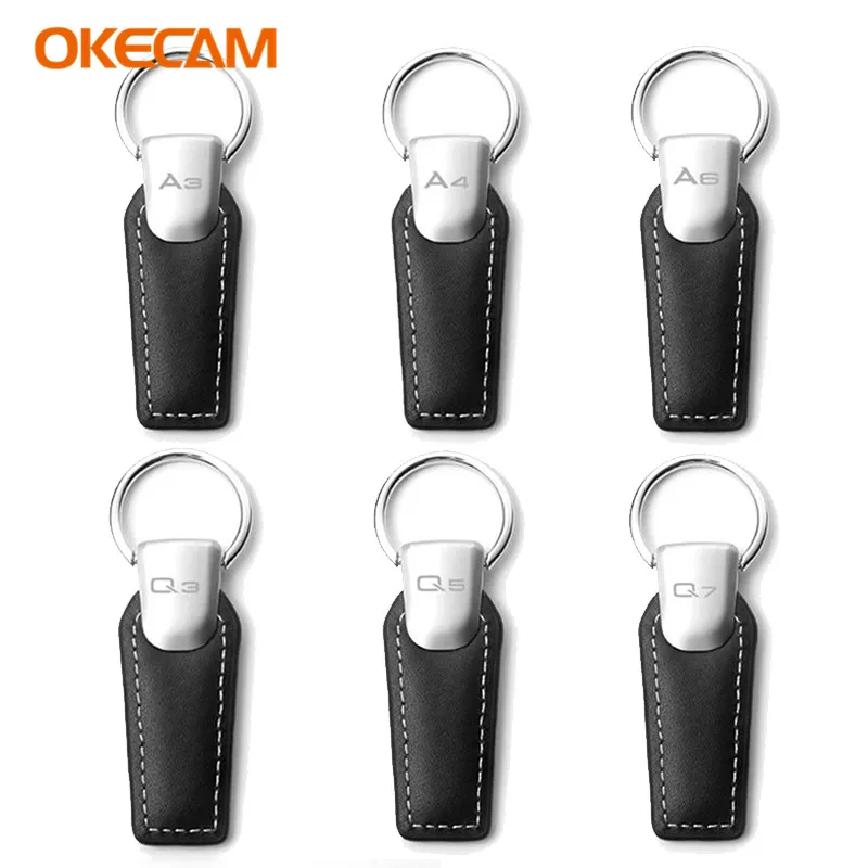 

For Audi A3 A4 B6 B8 B7 B5 B9 A6 C5 C6 C7 C4 4F 8P 8V 8L Q3 Q5 Q7 100 80 S line Quattro Car Keychain Key Rings Key Fobs