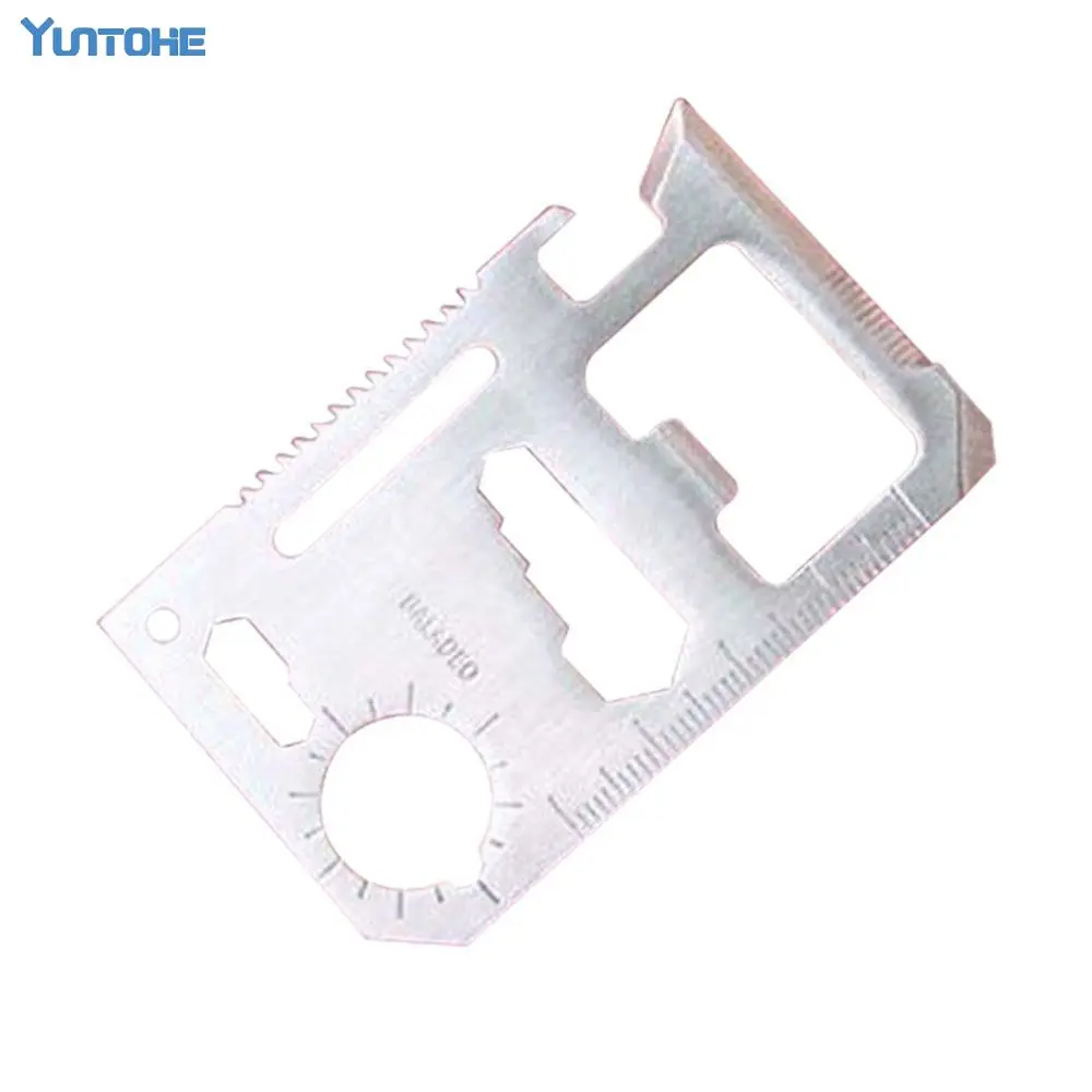 

200pcs 11 in 1 Emergency Outdoor Multi Tool Army Marine Military Hunting Survival Kit Pocket Credit Card Knife