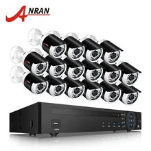 ANRAN P2P 16CH POE NVR видеонаблюдения Системы 1080 P HD 25fps 36 ИК-День Ночь Открытый 16 шт IP POE камеры 6 ТБ жесткий диск