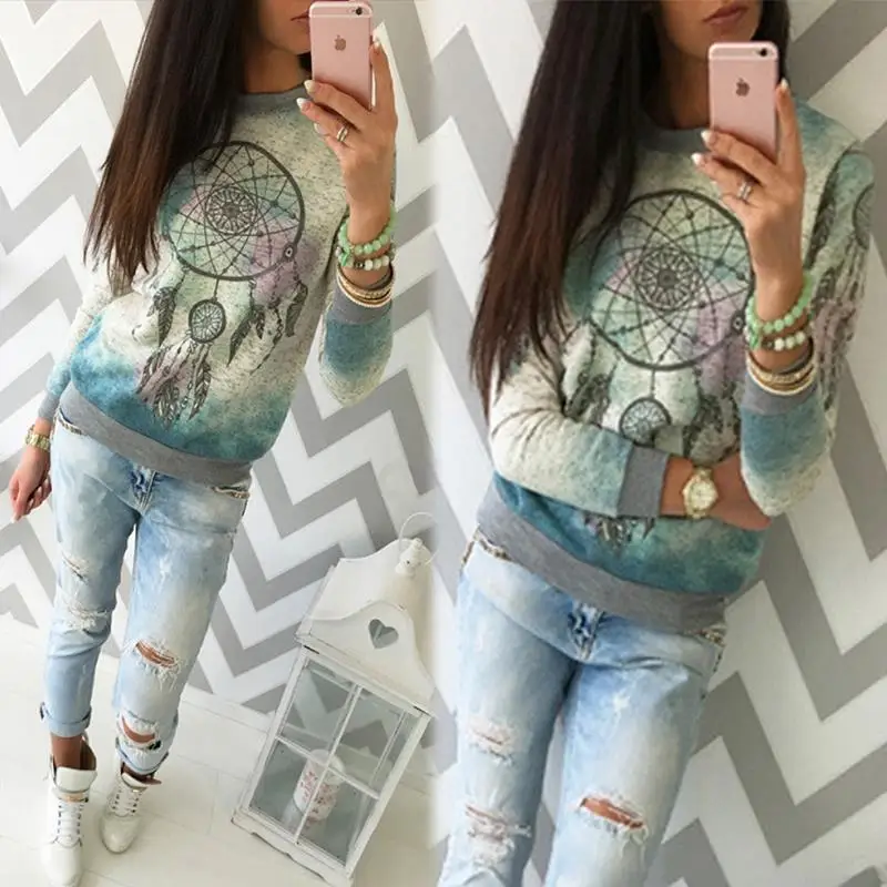 أزياء تي شيرت المرأة قمم قمزة قميص فضفاض طباعة المرأة تي شيرت LJ5510E