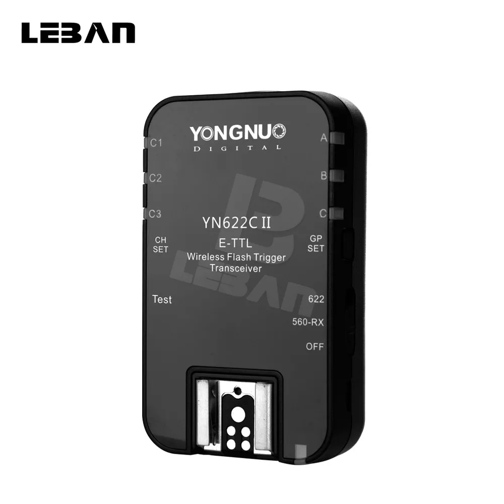 

YONGNUO Updated YN622C II Single Transceiver HSS E-TTL Flash Trigger H-speed sync for Canon