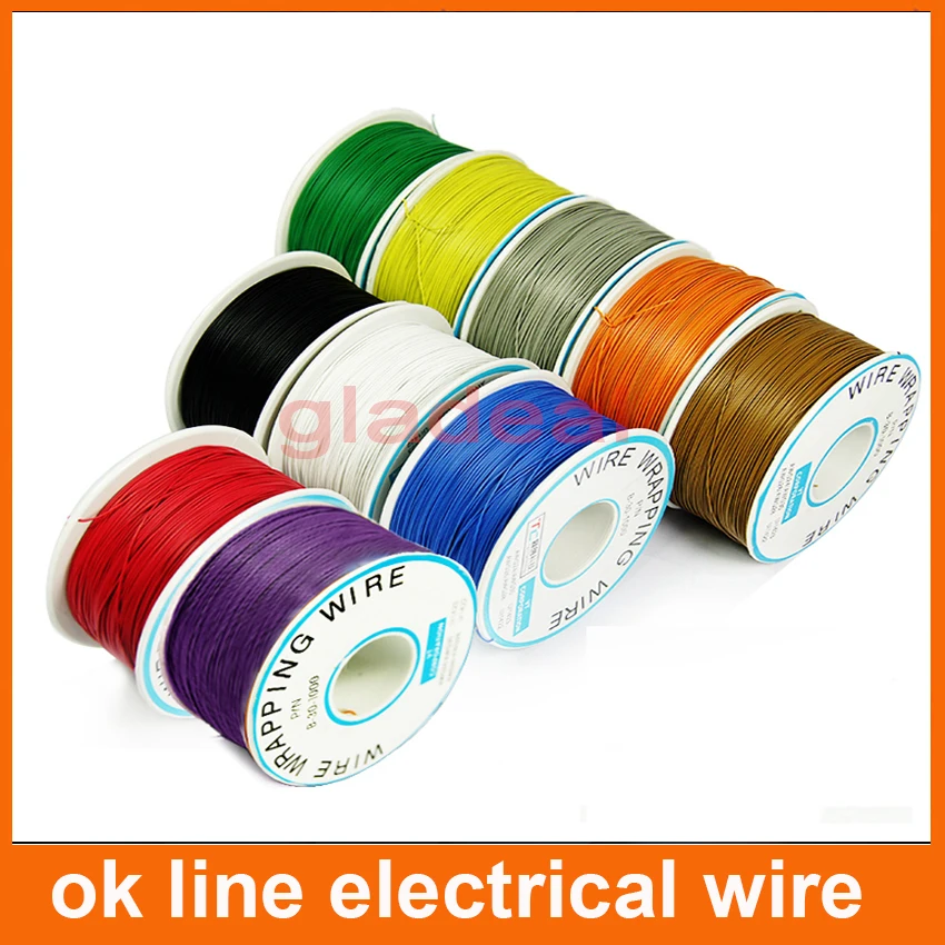 

305 meters long electrical wire Wrapping Wrap AWG30 ok line FOR Laptop motherboard PCB connect welding q9 electric cable
