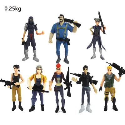 Fortnight Game PVC Action Figures Fortnited Battle Royale Infant FPS Llama Characters Weapons Figurines Kids Toys for Children