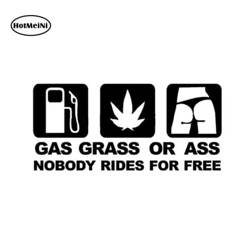 HotMeiNi GASS GRASS OR ASS JDM забавная Автомобильная наклейка светоотражающая виниловая на