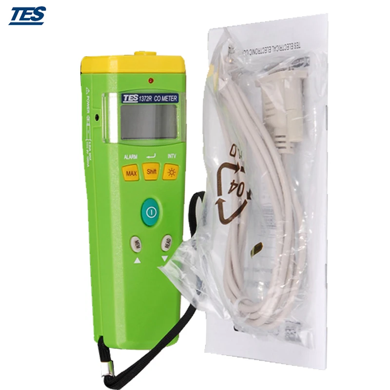 Портативный тестер угарного газа анализатор CO измеритель (0 ~ 999 ppm 1 ppm) TES 1372R|detector