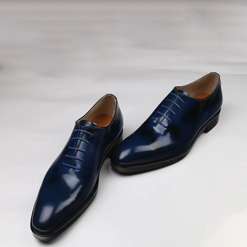 Navy Blue Men/'s Lace up Classic Oxford Dress shoes