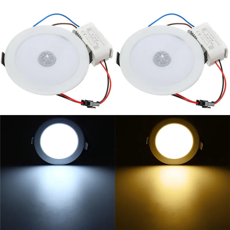 7 Вт E27 светодиодный вниз светильник движения PIR Сенсор 5730 SMD подвесные лампы StepPath