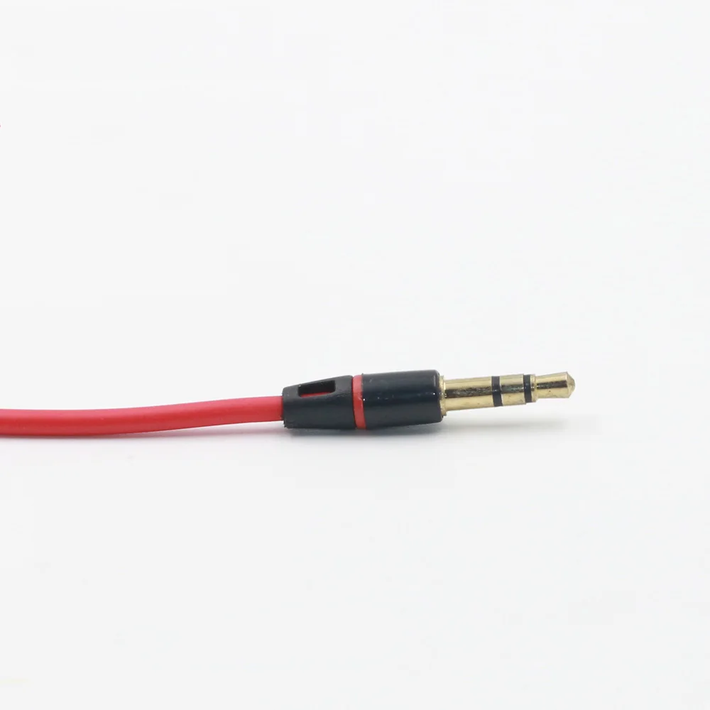 10 шт. Красный 3.5 мм AUX аудиокабель мужчин и женщин аудио кабель-удлинитель шнура позолоченными вспомогательный кабель 1.2 см