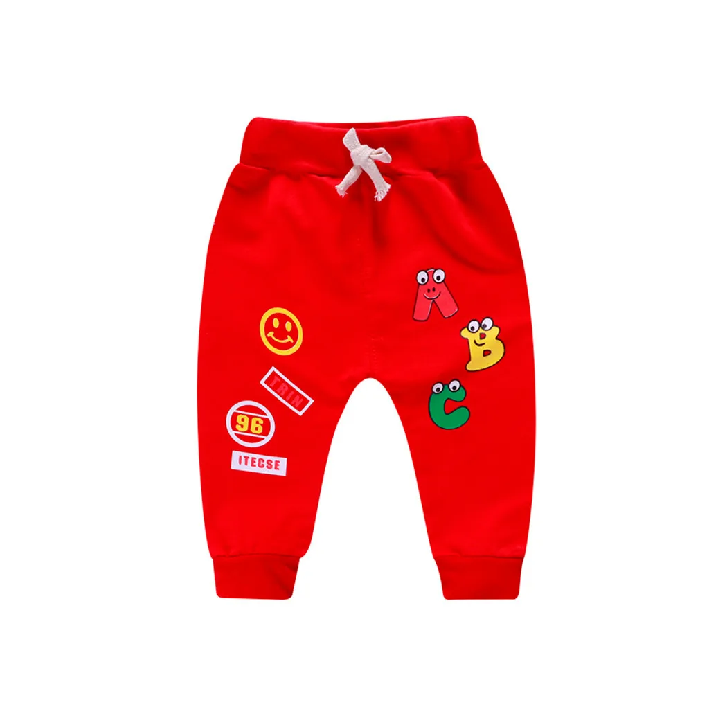 

Newborn baby leggings Girl Boy pants Cartoon Letter Printed Casual Pants Sports Trousers pantalones bebe ropa de bebe varon