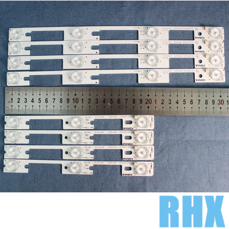 8 шт./лот ТВ светодиодный бар Подсветка работает для KDL32MT626U 35019055 35019056 4 шт.* 4 светодиодный+ 4 шт* 3 светодиодный 1 светодиодный = 6 V