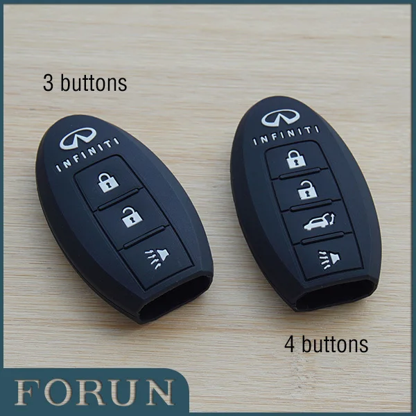 Silicone Car key covers for infiniti G G37 JX35 Q series Q50 Q60S Q70L