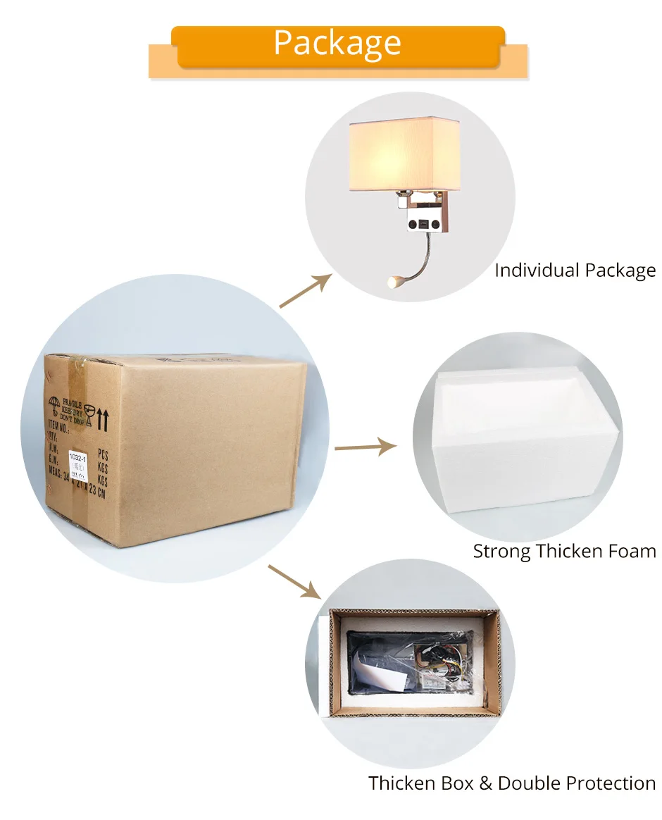LED E27 Bulb Wall Light Modern Bedroom Bedside Hotel Living Room Wall Sconce Lighting 7W 85-265V Indoor Night Lighting Fixture  (1)
