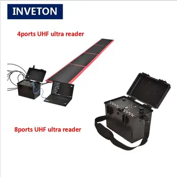 

rfid race timing systems 4 ports long range uhf rfid reader chip impinj EU865-868MHZ 1-35m with uhf rfid sticker bib tag sample